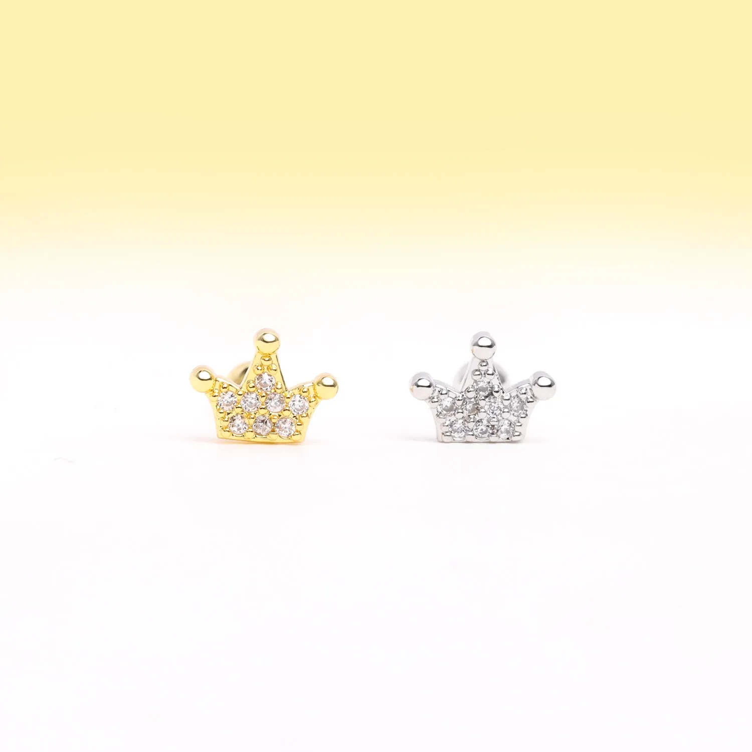 Sparkling Crown Stud