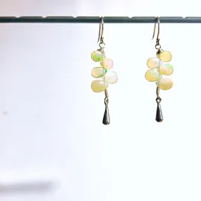 stack tassel gemstone earrings