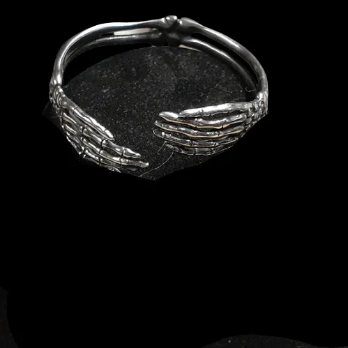 Stainless Steel Skull Hands Bangle