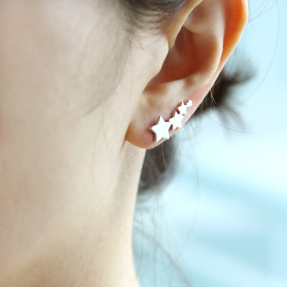 Star Constellation Ear Climber Earrings