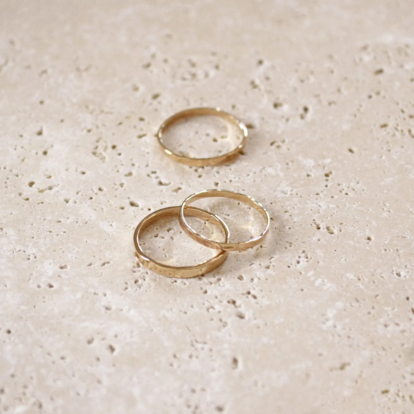 Tami - Hammered Band Ring