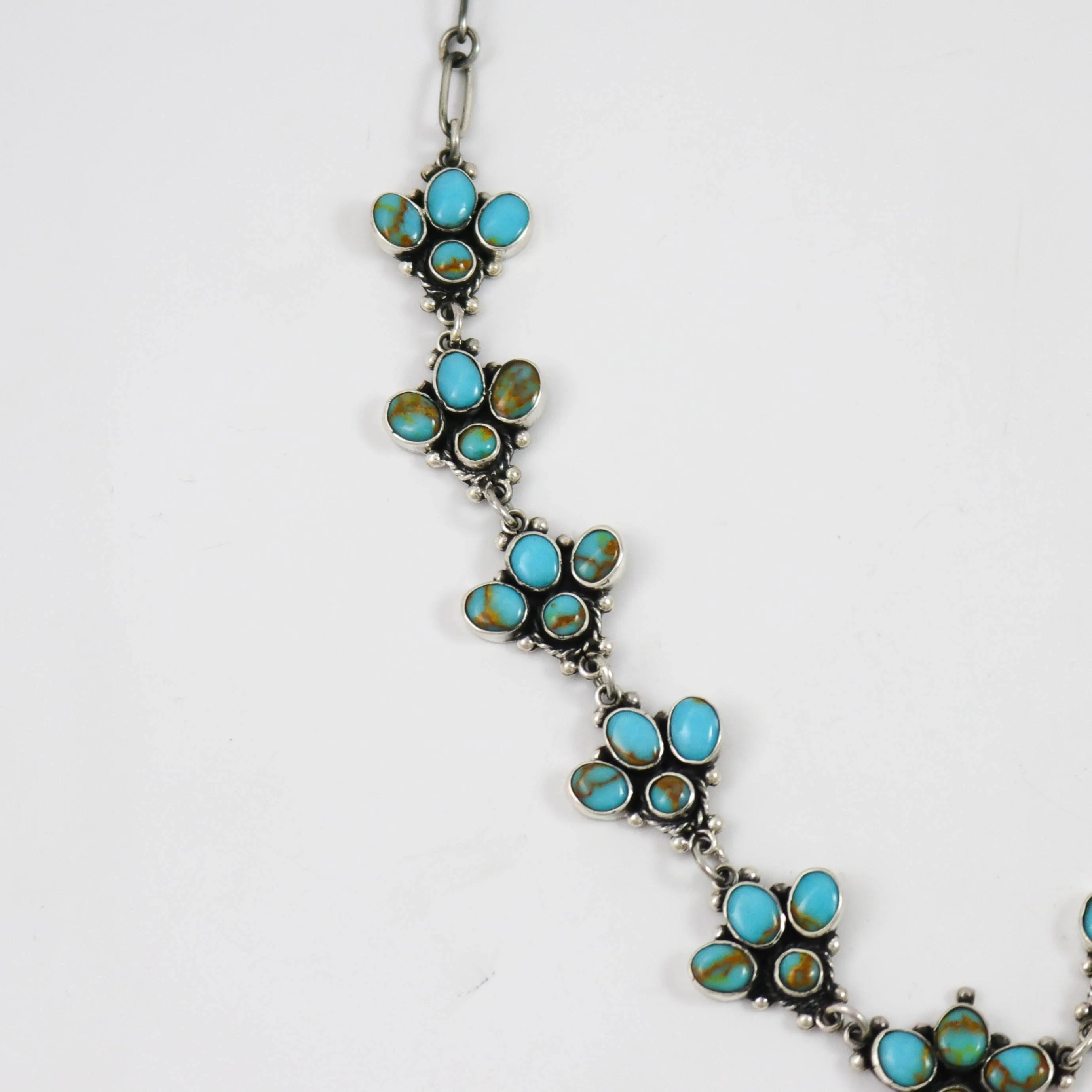 Turquoise Squash Blossom Necklace