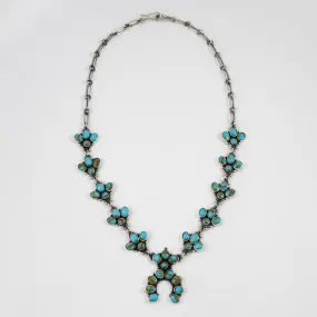 Turquoise Squash Blossom Necklace