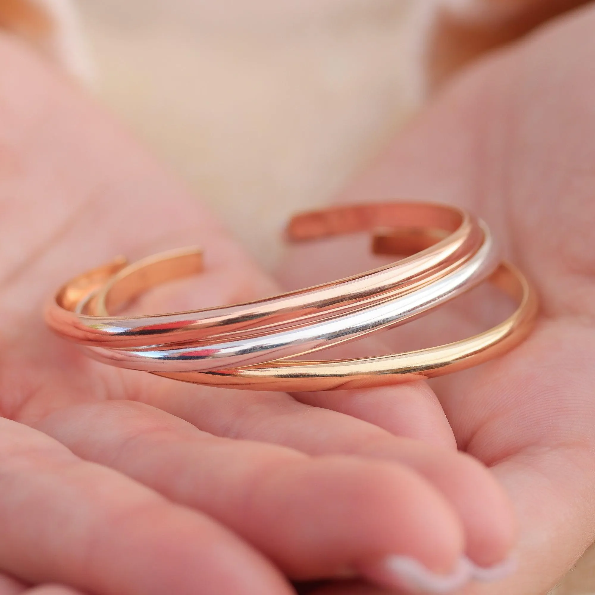 Wide Matte Silver Cuff Bracelet