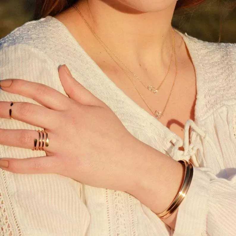 Wide Matte Silver Cuff Bracelet