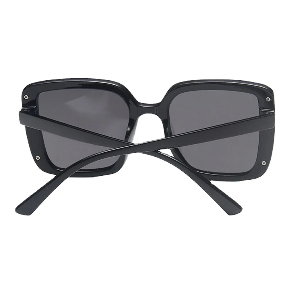 Women Plus Size Frame Fashion Trend Thin Face Square Shape UV Protection Sunglasses